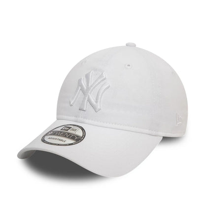 This is a New York Yankees League Essential White 9TWENTY Adjustable Cap 1