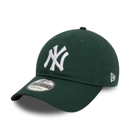 This is a New York Yankees League Essential Dark Green 9TWENTY Adjustable Cap 1