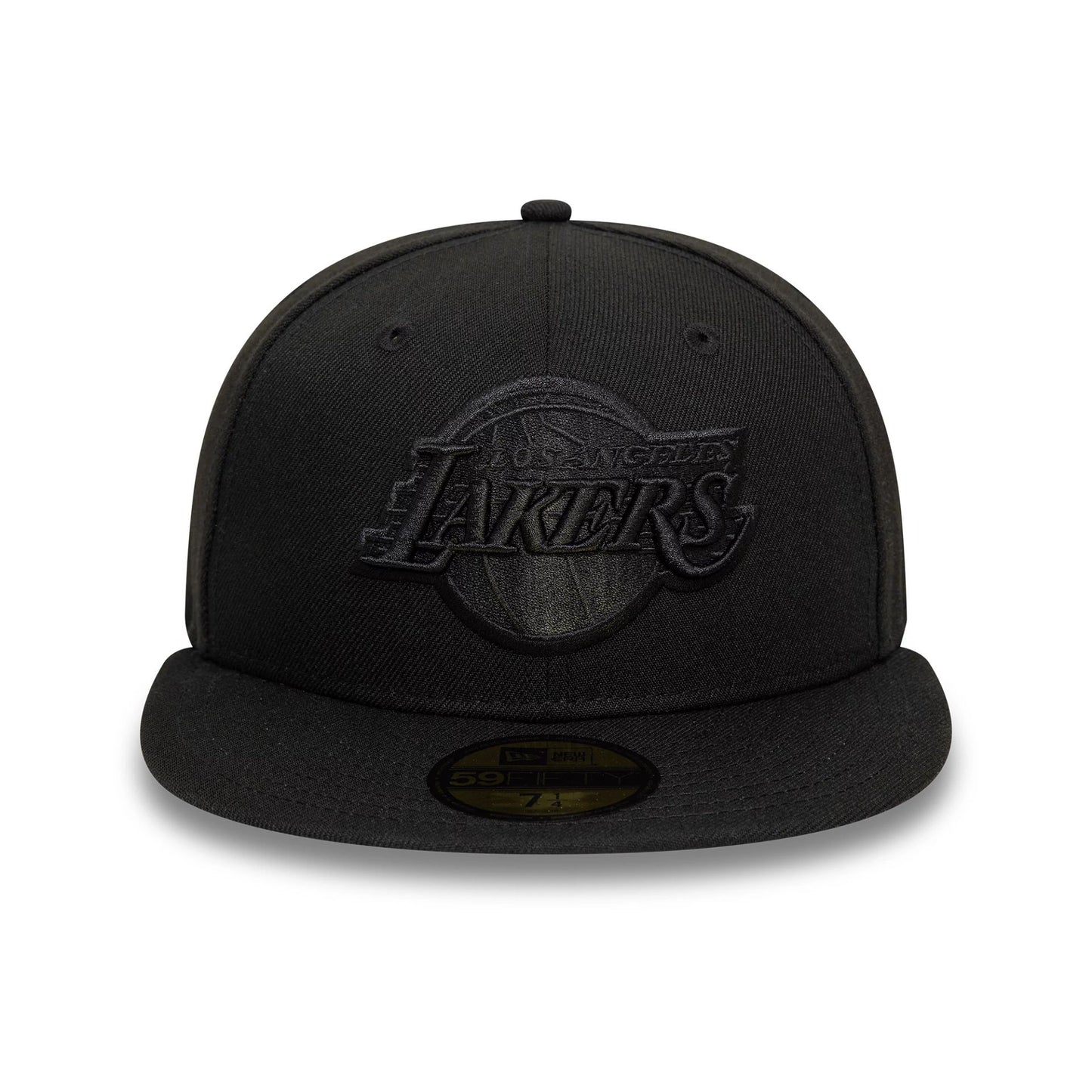 This is a LA Lakers Black On Black NBA Essential Black 59FIFTY Fitted Cap 5