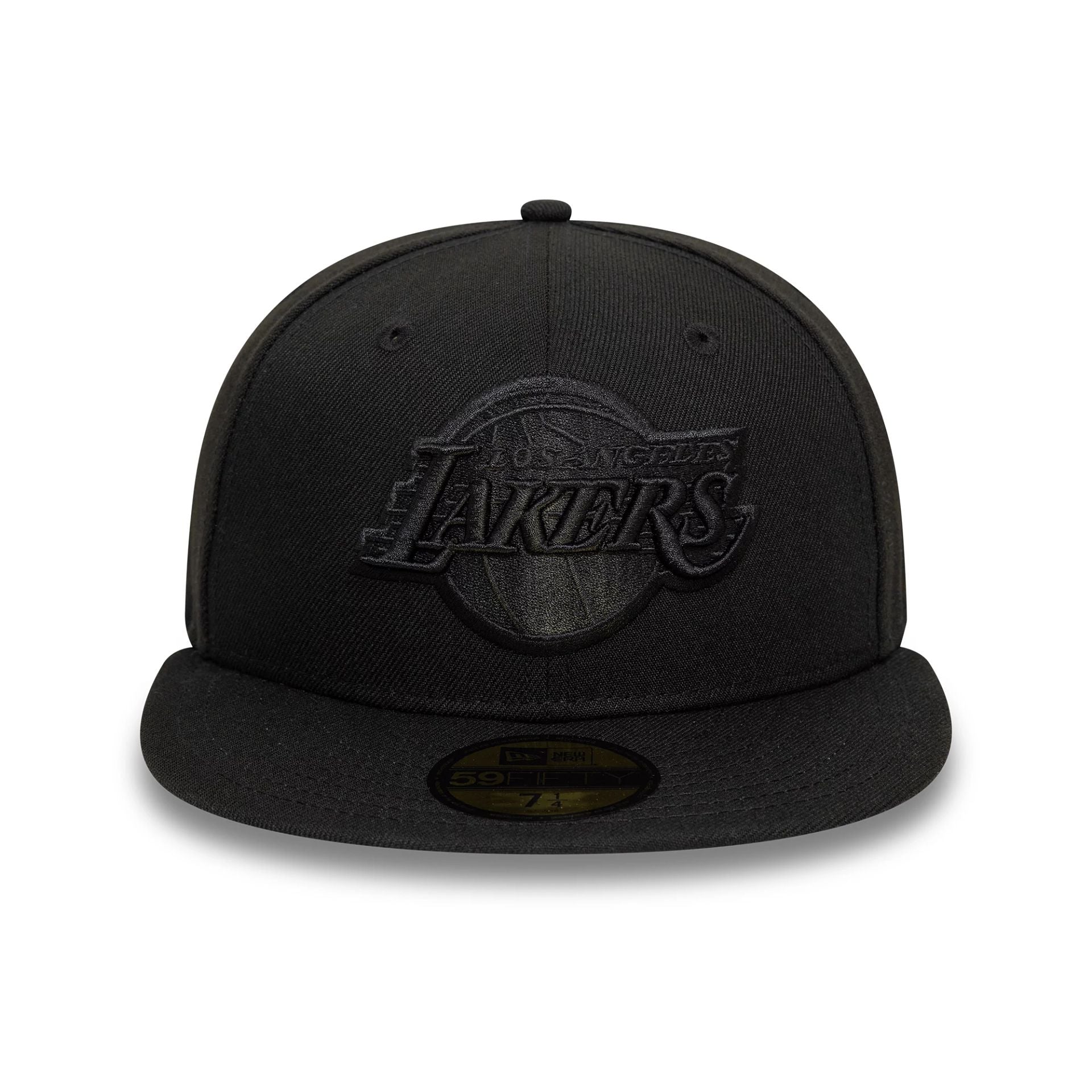 This is a LA Lakers Black On Black NBA Essential Black 59FIFTY Fitted Cap 5