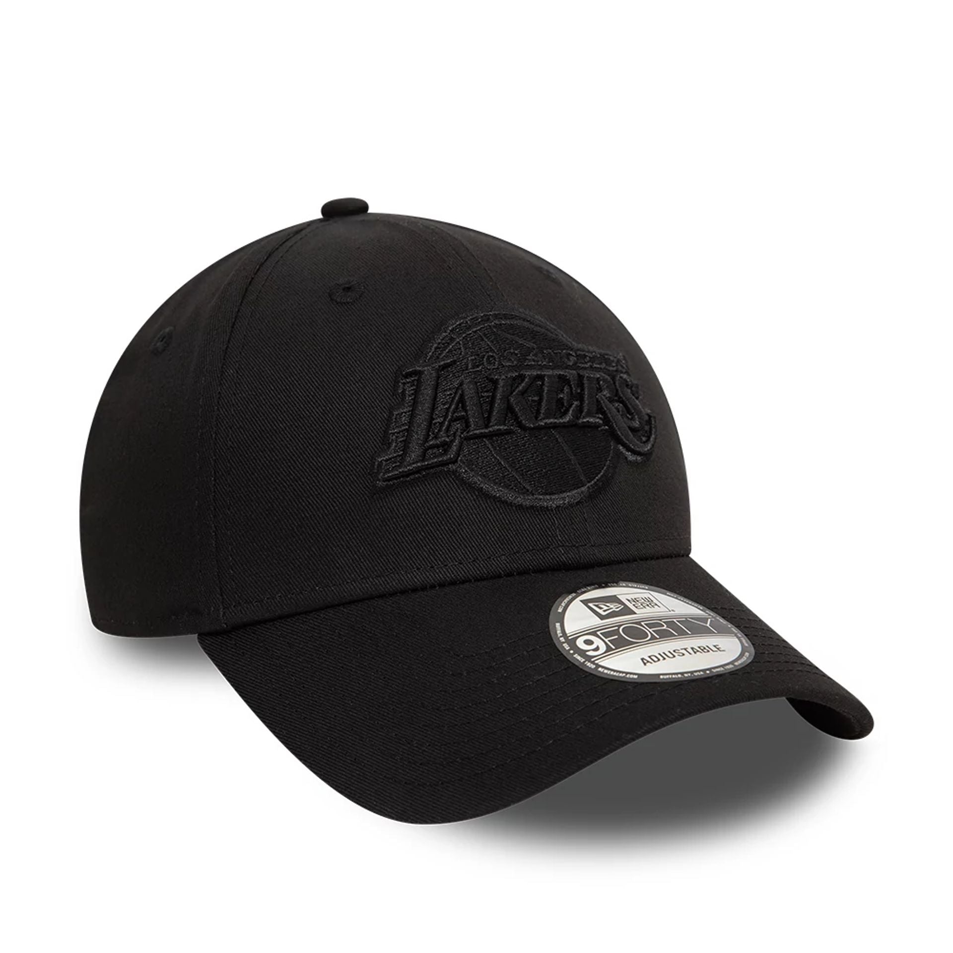 This is a LA Lakers NBA Essential Black 9FORTY Adjustable Cap 5