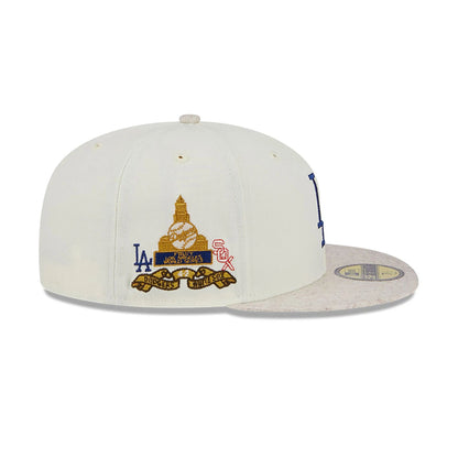 This is a LA Dodgers Match-Up White 59FIFTY Fitted Cap 6