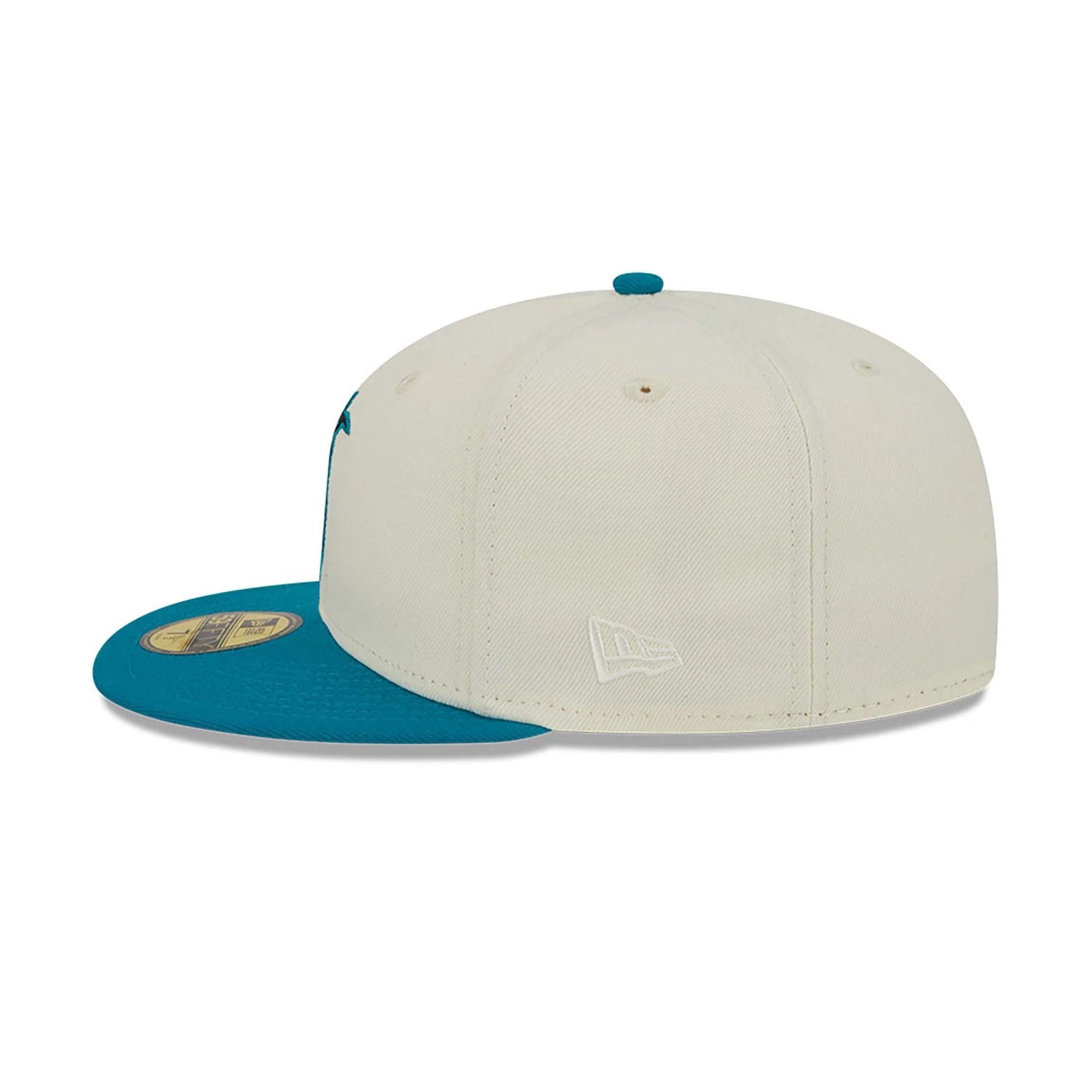 This is a Jacksonville Jaguars NFL City Originals White 59FIFTY Fitted Cap 6