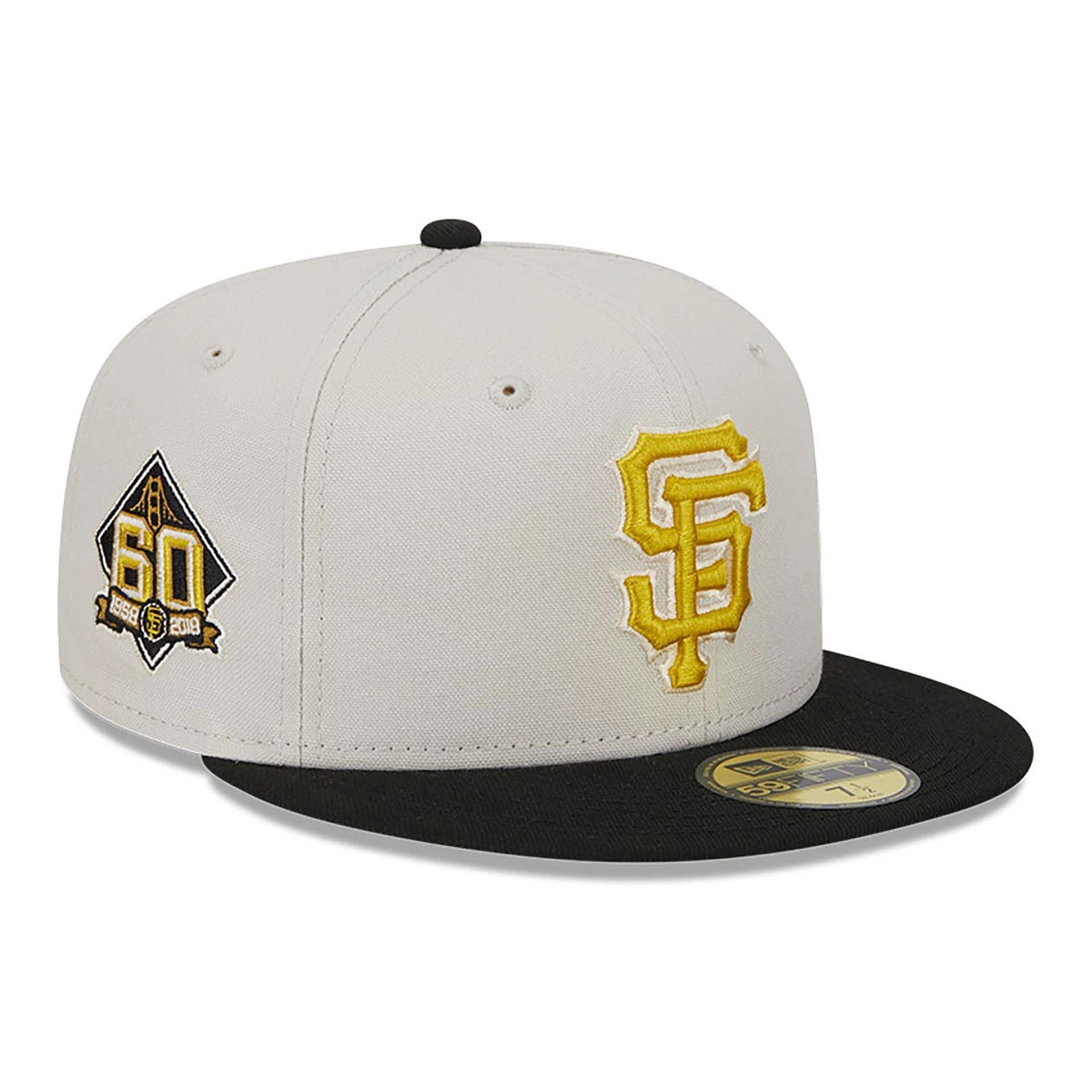 This is a San Francisco Giants Two-Tone Stone 59FIFTY Fitted Cap 1