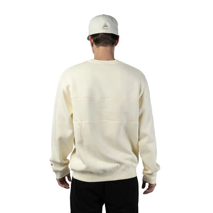 The Male model is wearing Chicago White Sox MLB Cord White Crew Neck Sweatshirt 7