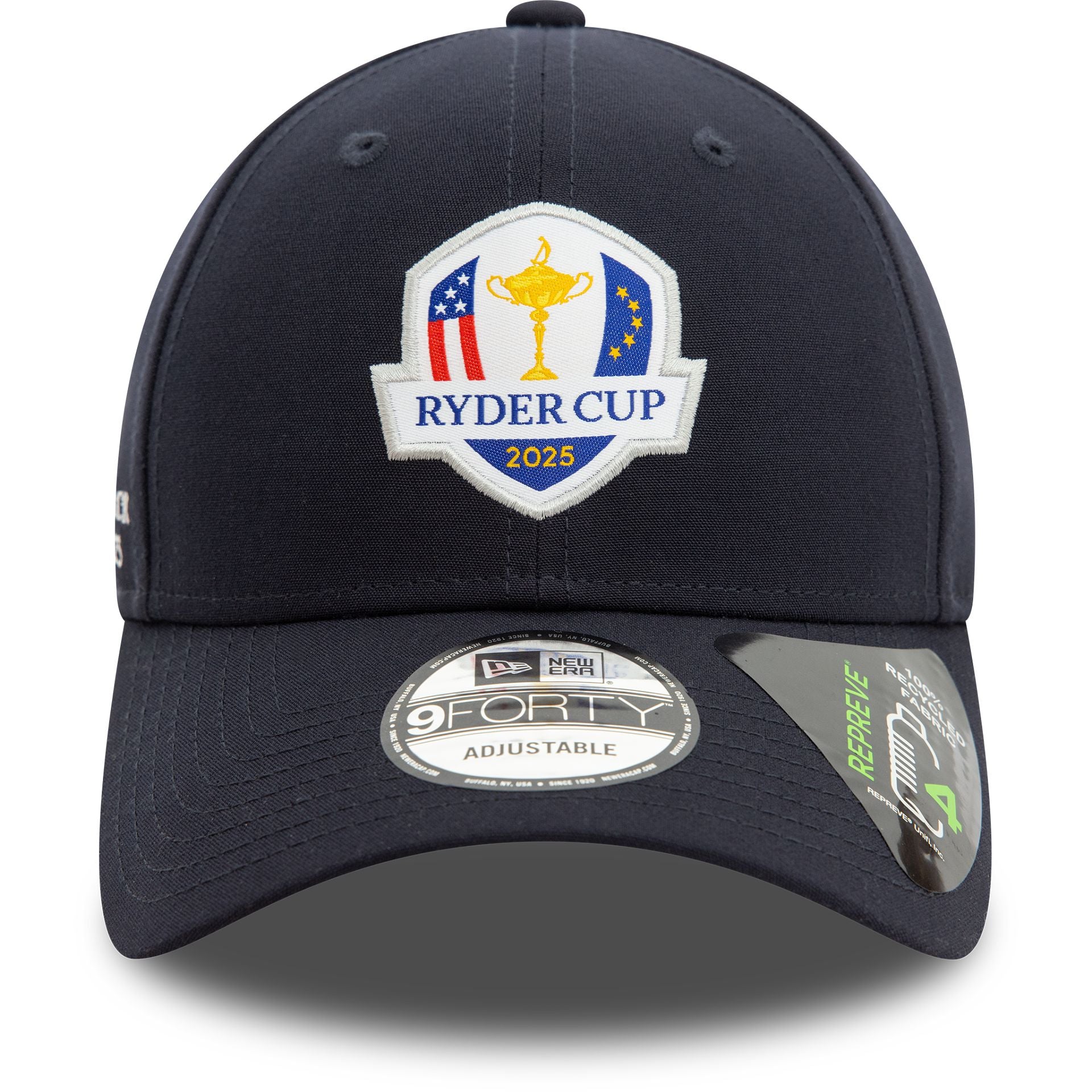 This is a Ryder Cup Europe 2025 Repreve® Navy 9FORTY Adjustable Cap 5