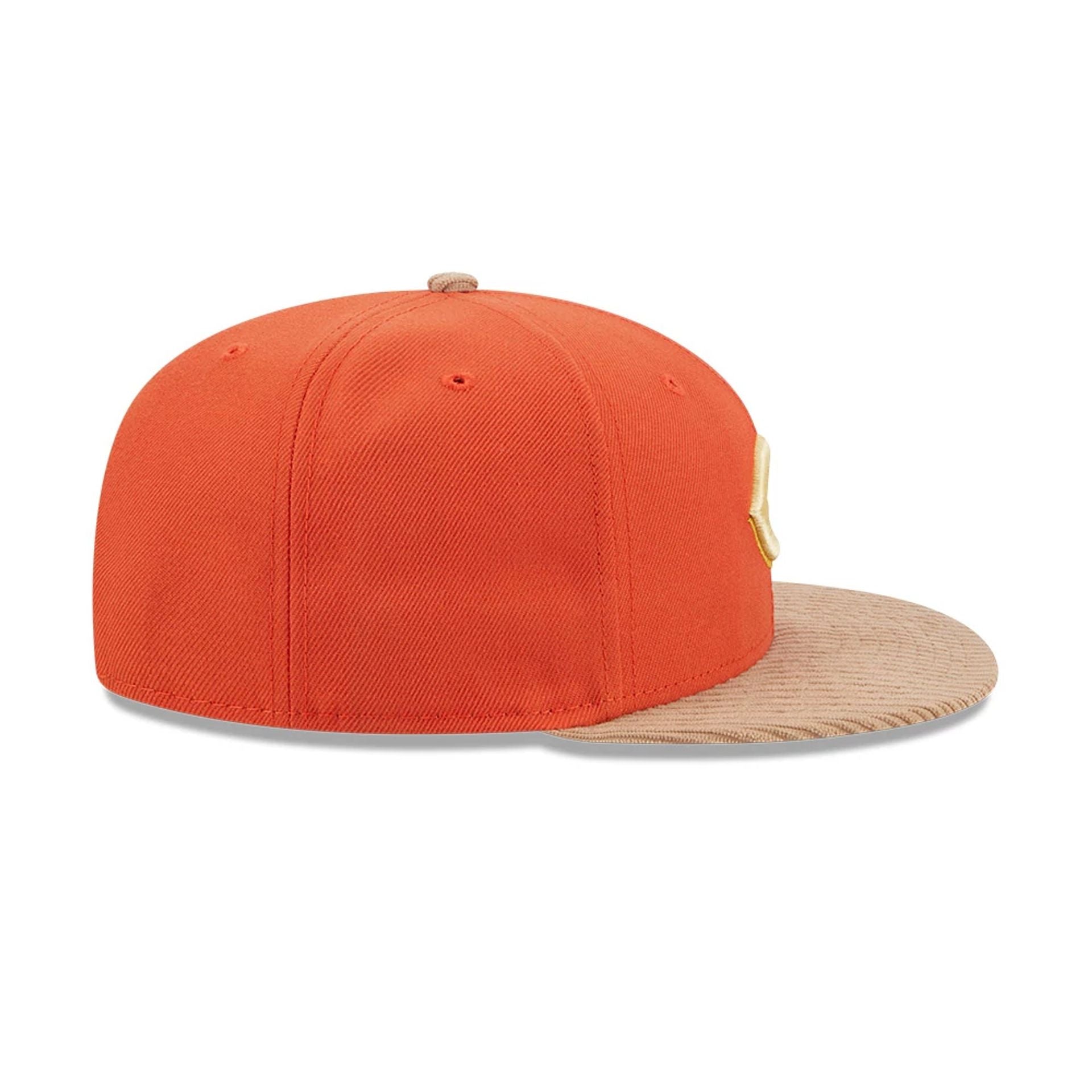 This is a Cincinnati Reds MLB Autumn Wheat Dark Orange 9FIFTY Snapback Cap 5