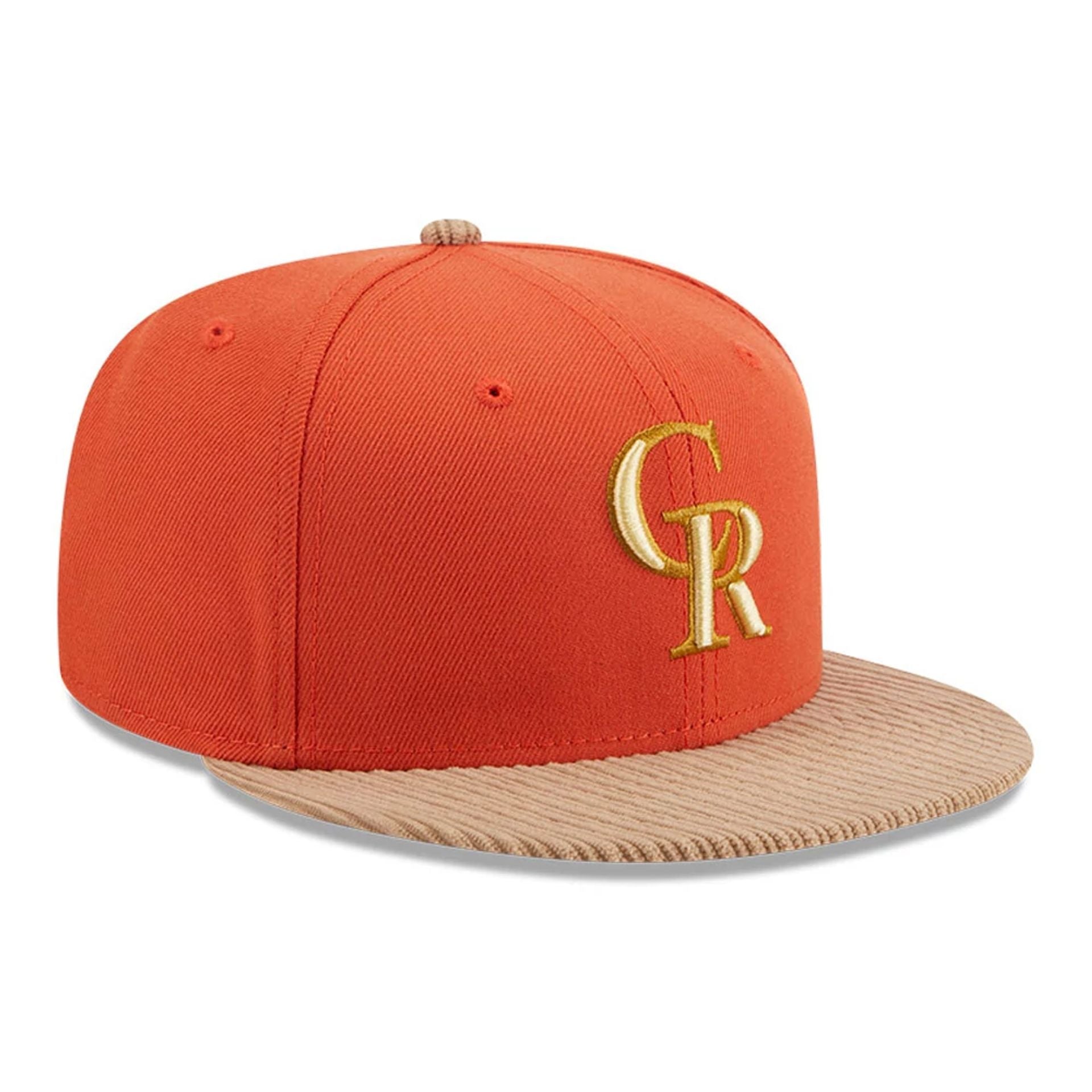 This is a Colorado Rockies MLB Autumn Wheat Dark Orange 9FIFTY Snapback Cap 4