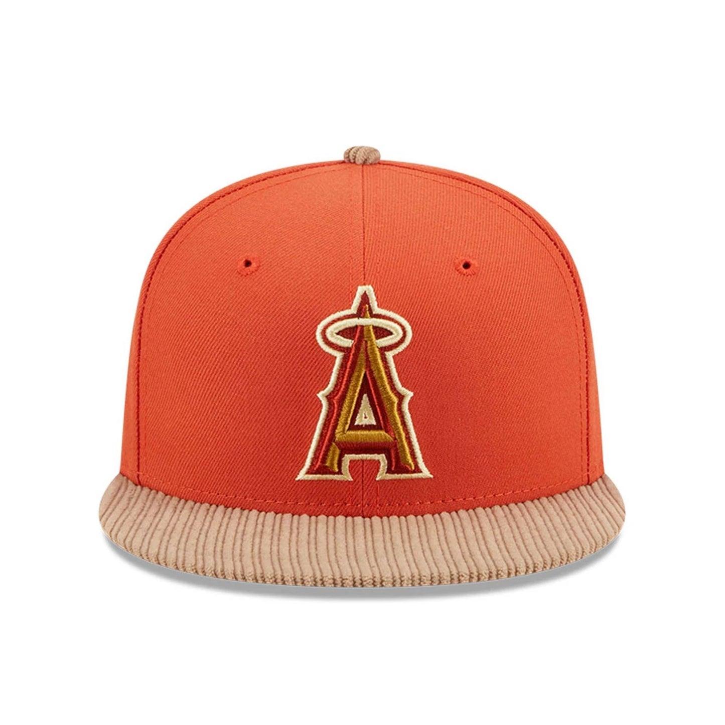 This is a LA Angels MLB Autumn Wheat Dark Orange 9FIFTY Snapback Cap 3