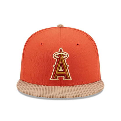 This is a LA Angels MLB Autumn Wheat Dark Orange 9FIFTY Snapback Cap 3