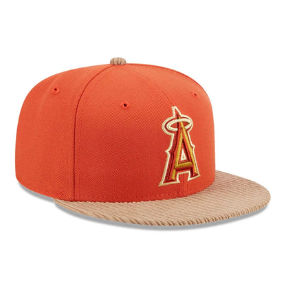 This is a LA Angels MLB Autumn Wheat Dark Orange 9FIFTY Snapback Cap 4