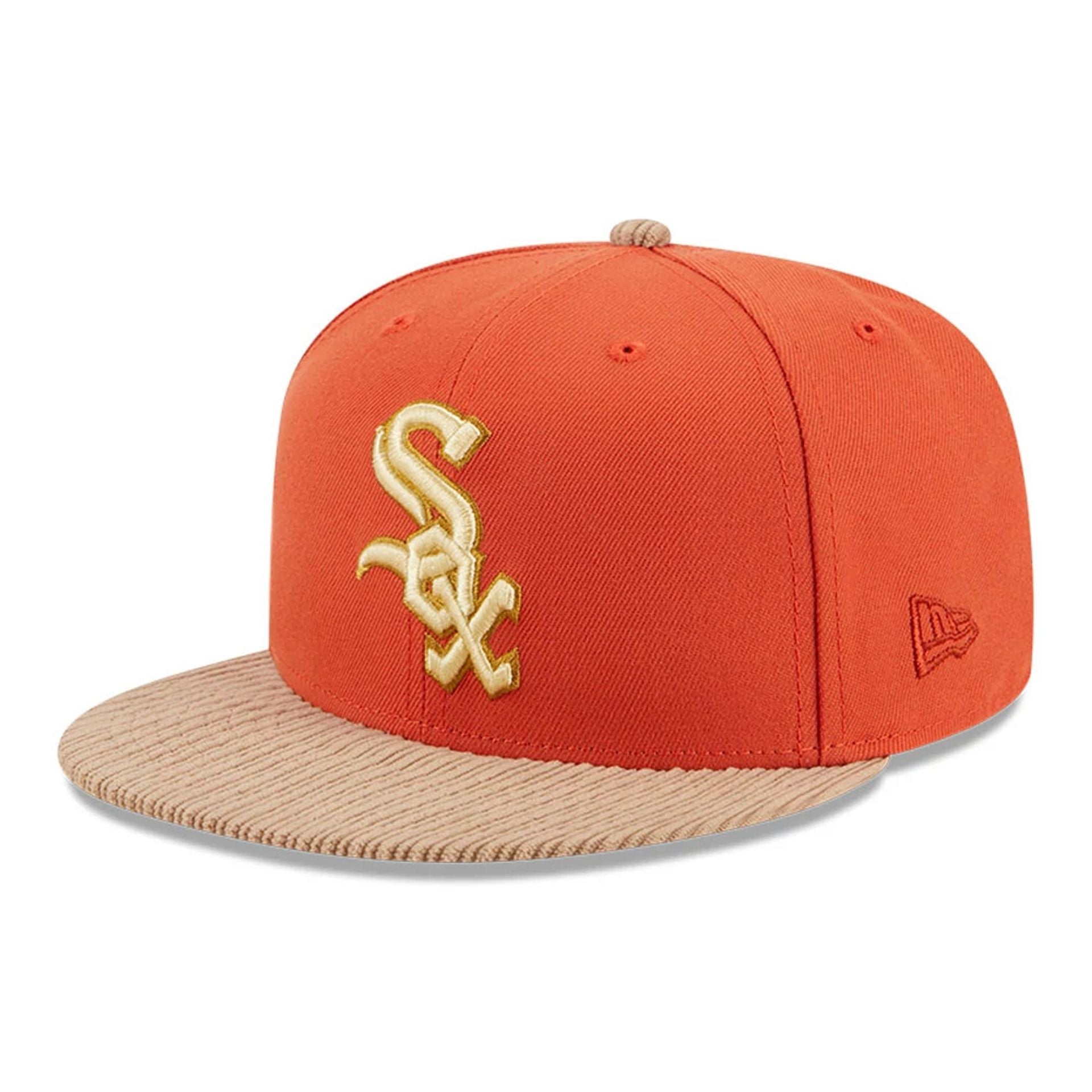 This is a Chicago White Sox MLB Autumn Wheat Dark Orange 9FIFTY Snapback Cap 1