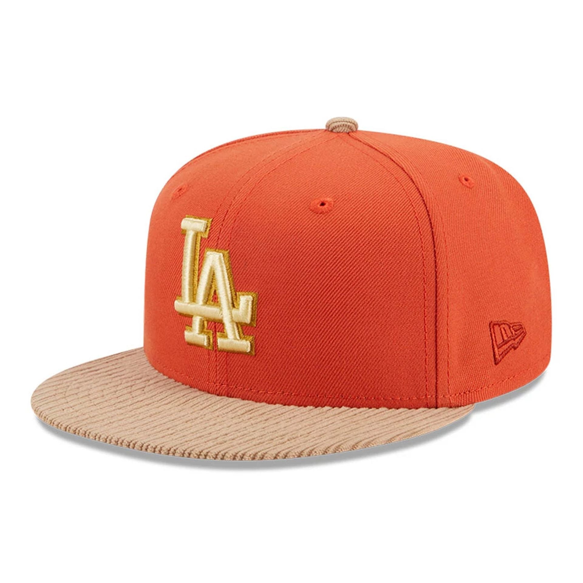 This is a LA Dodgers MLB Autumn Wheat Dark Orange 9FIFTY Snapback Cap 1