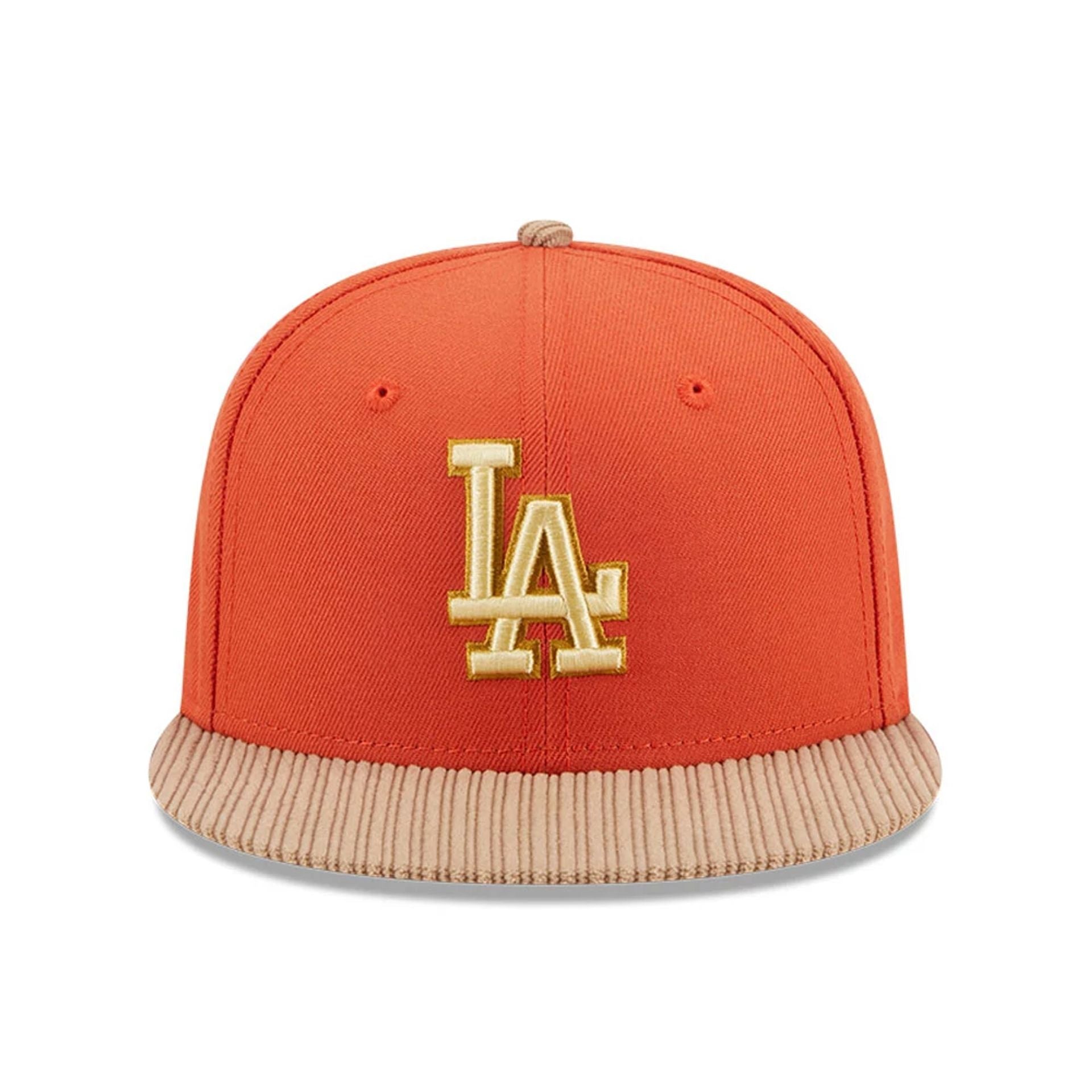 This is a LA Dodgers MLB Autumn Wheat Dark Orange 9FIFTY Snapback Cap 3