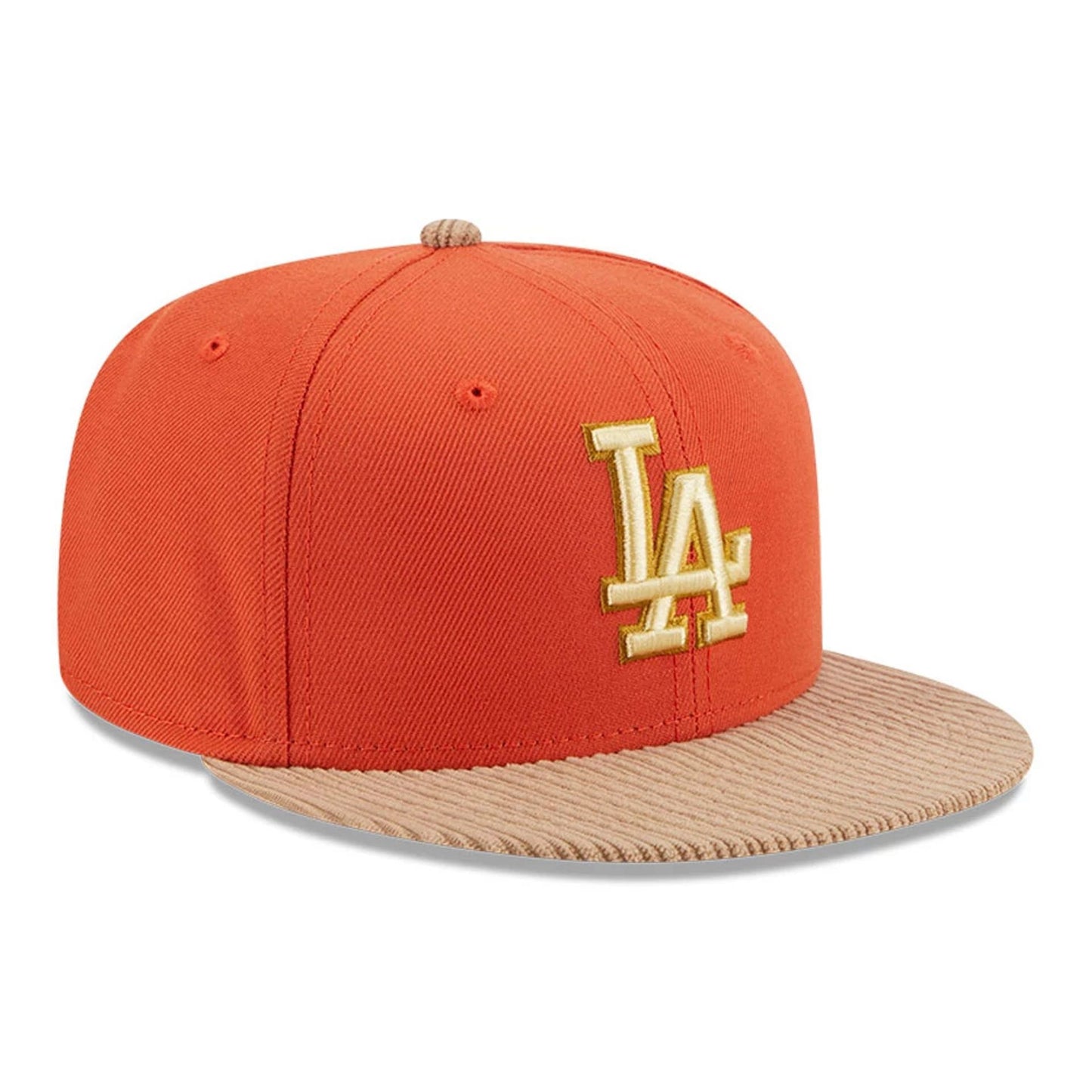 This is a LA Dodgers MLB Autumn Wheat Dark Orange 9FIFTY Snapback Cap 4