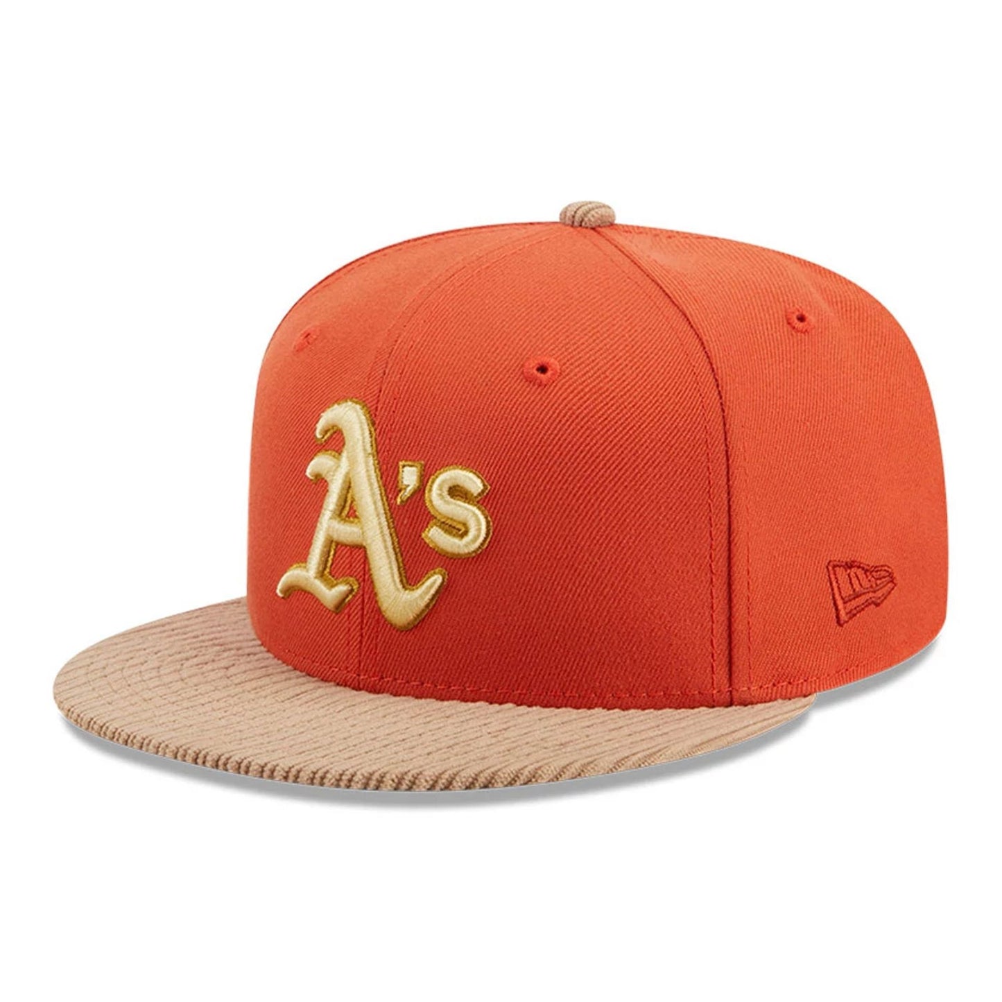 This is a Oakland Athletics MLB Autumn Wheat Dark Orange 9FIFTY Snapback Cap 1