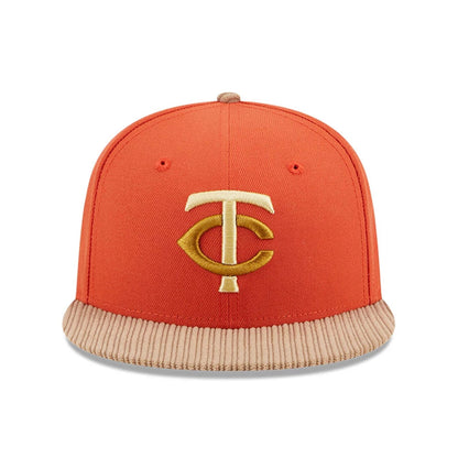 This is a Minnesota Twins MLB Autumn Wheat Dark Orange 9FIFTY Snapback Cap 3