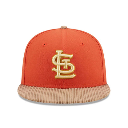 This is a St. Louis Cardinals MLB Autumn Wheat Dark Orange 9FIFTY Snapback Cap 3