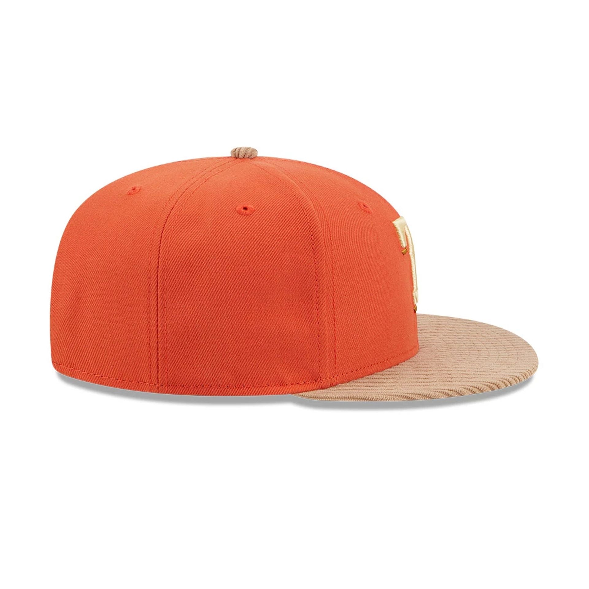 This is a Texas Rangers MLB Autumn Wheat Dark Orange 9FIFTY Snapback Cap 7