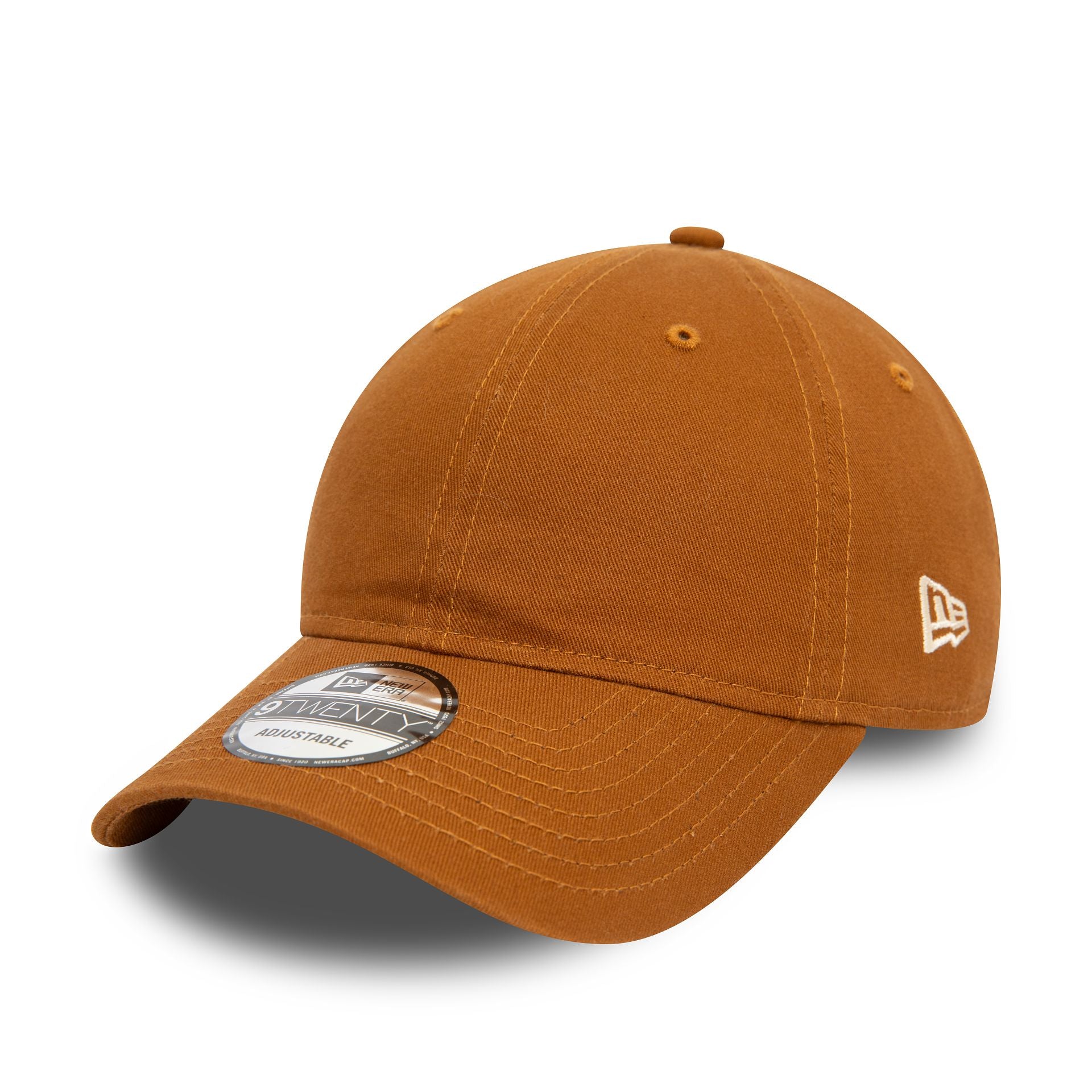 This is a New Era Essential Dark Beige 9TWENTY Adjustable Cap 1