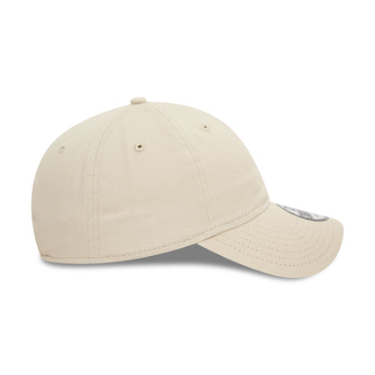 This is a New Era Essential Light Beige 9TWENTY Adjustable Cap 7