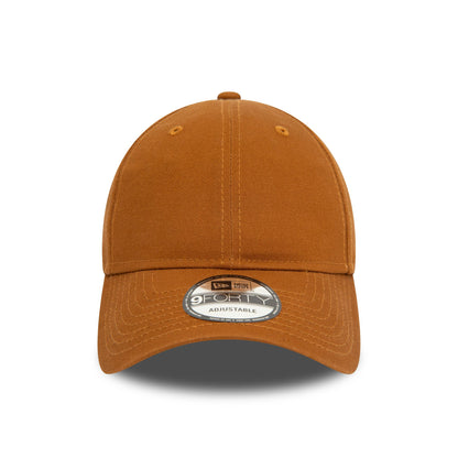 This is a New Era Essential Dark Beige 9FORTY Adjustable Cap 2