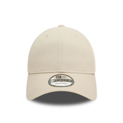 This is a New Era Essential Light Beige 9FORTY Adjustable Cap 2