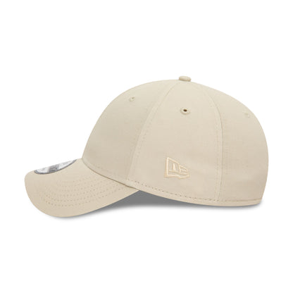 This is a New Era Essential Light Beige 9FORTY Adjustable Cap 6