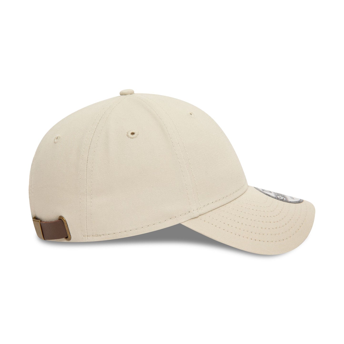 This is a New Era Essential Light Beige 9FORTY Adjustable Cap 7