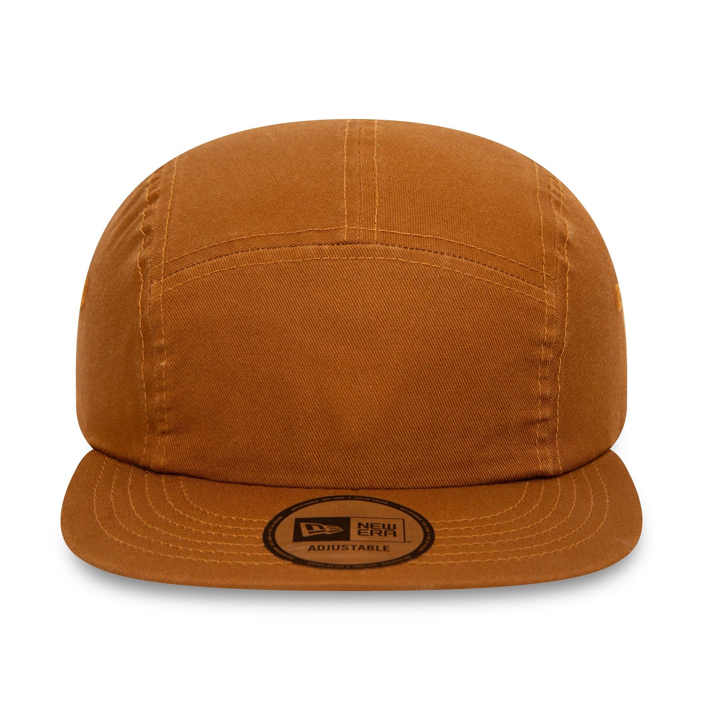 This is a New Era Essential Dark Beige Camper Adjustable Cap 2