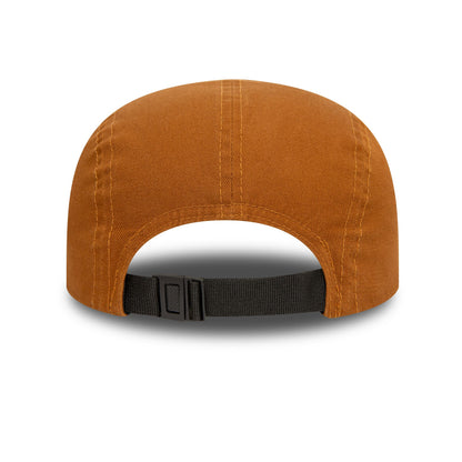 This is a New Era Essential Dark Beige Camper Adjustable Cap 4