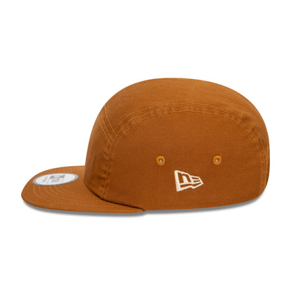 This is a New Era Essential Dark Beige Camper Adjustable Cap 6