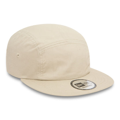 This is a New Era Essential Light Beige Camper Adjustable Cap 3