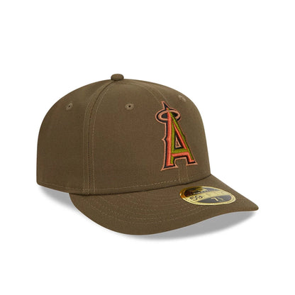 This is a Anaheim Angels Rustic Fall Brown Low Profile 59FIFTY Fitted Cap 4