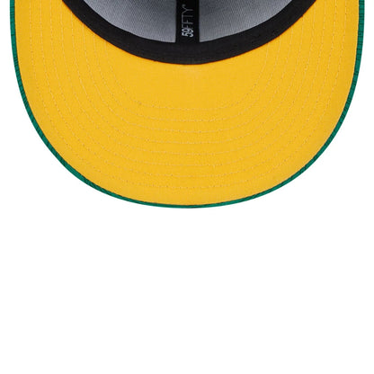 This is a Oakland Athletics Clubhouse Dark Green 59FIFTY Fitted Cap 2