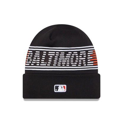 This is a Baltimore Orioles City Connect Black Sport Knit Beanie Hat 2