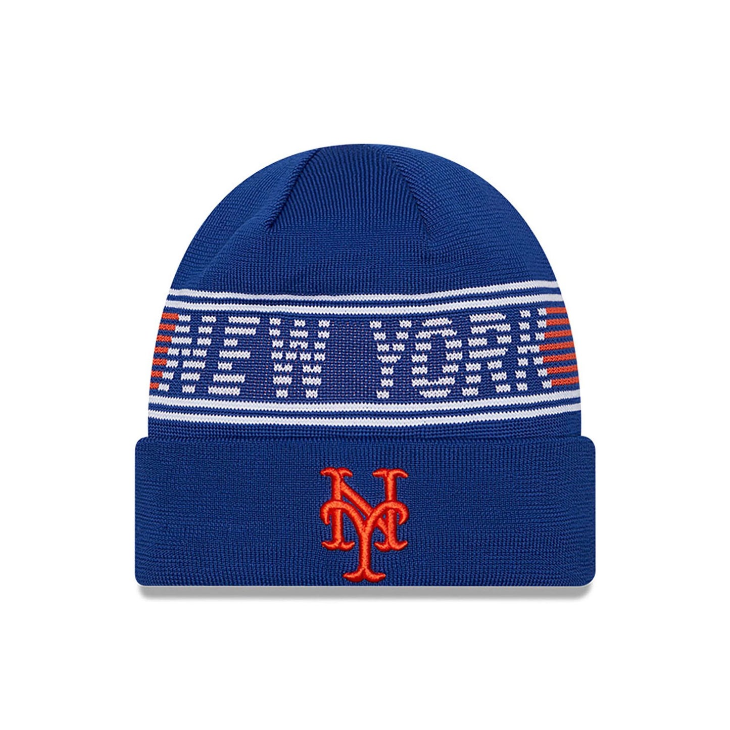 This is a New York Mets City Connect Blue Sport Knit Beanie Hat 1