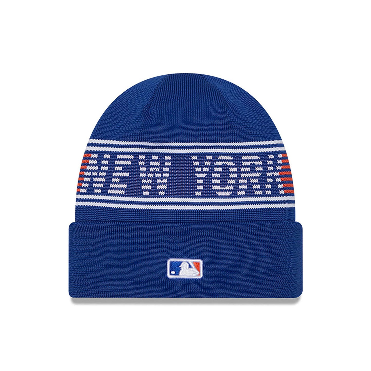 This is a New York Mets City Connect Blue Sport Knit Beanie Hat 2