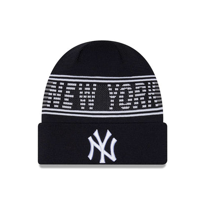 This is a New York Yankees City Connect Navy Sport Knit Beanie Hat 1