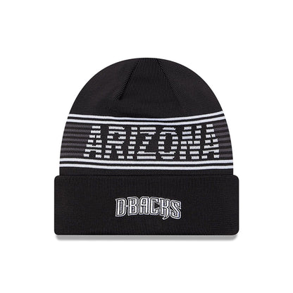 This is a Arizona Diamondbacks City Connect Black Sport Knit Beanie Hat 2