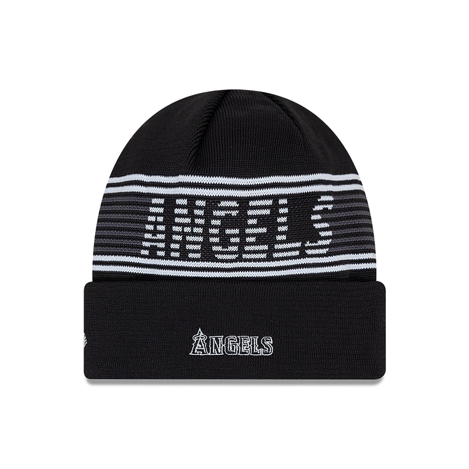 This is a LA Angels City Connect Black Sport Knit Beanie Hat 2