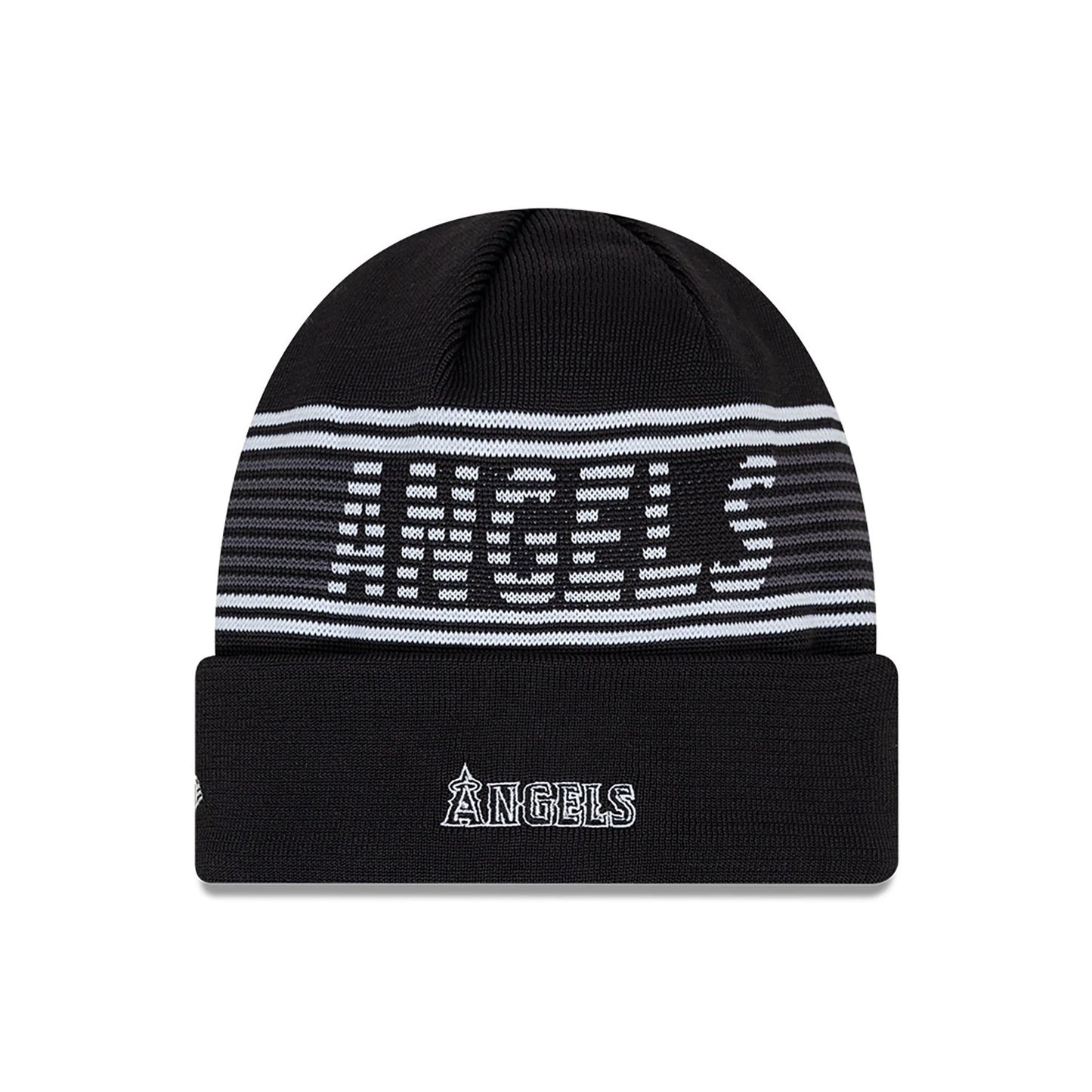 This is a LA Angels City Connect Black Sport Knit Beanie Hat 2