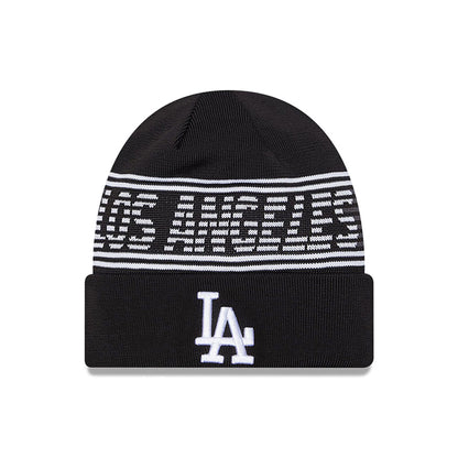 This is a LA Dodgers City Connect Black Sport Knit Beanie Hat 1