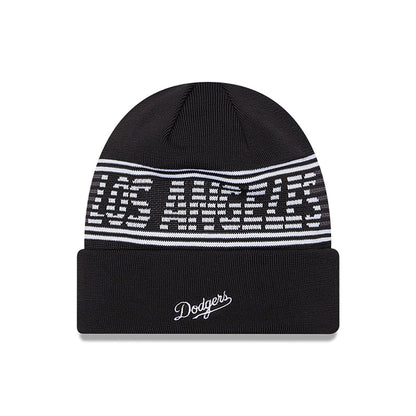 This is a LA Dodgers City Connect Black Sport Knit Beanie Hat 2