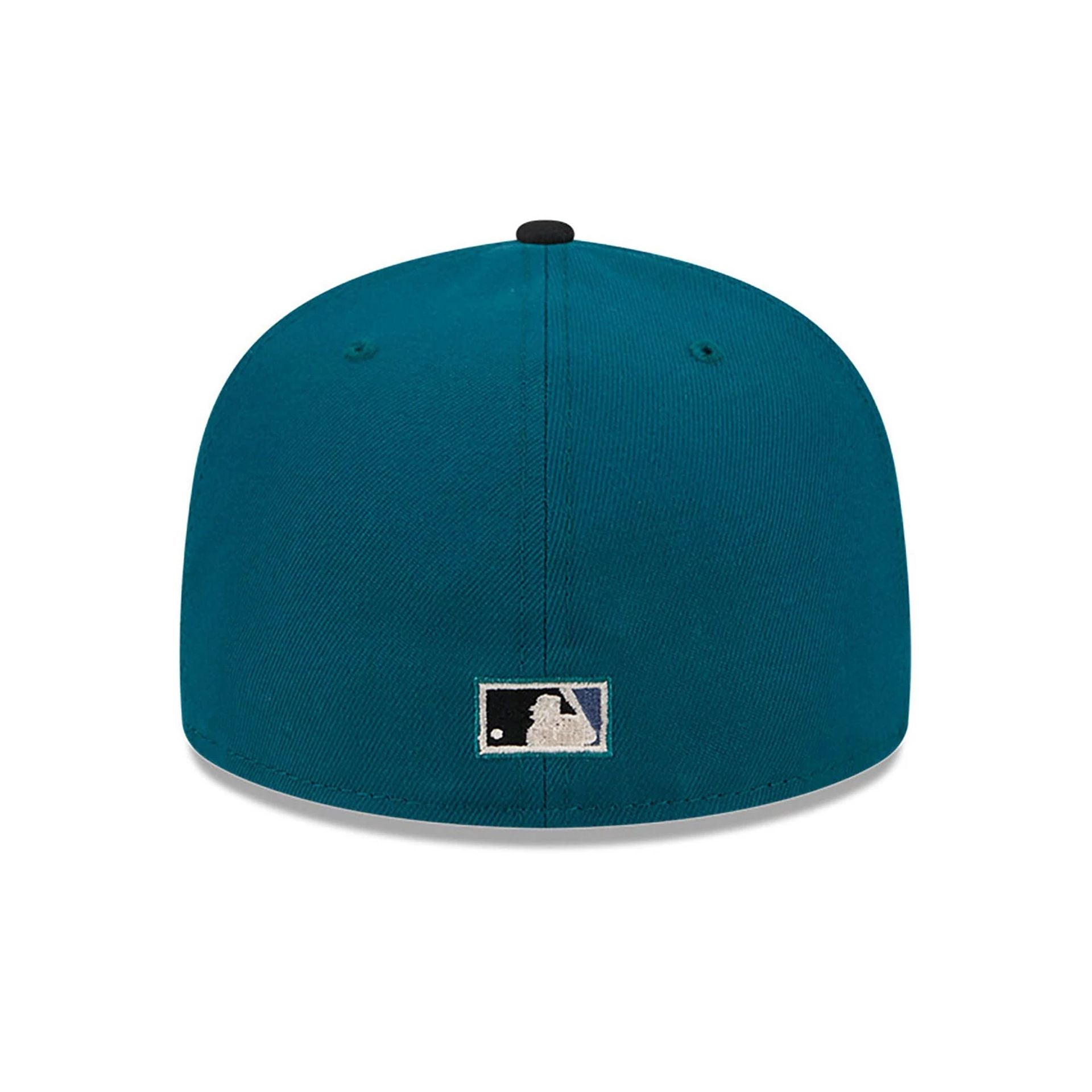 This is a Miami Marlins Cloud Spiral Dark Green 59FIFTY Fitted Cap 7