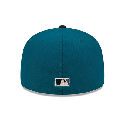 This is a Miami Marlins Cloud Spiral Dark Green 59FIFTY Fitted Cap 7