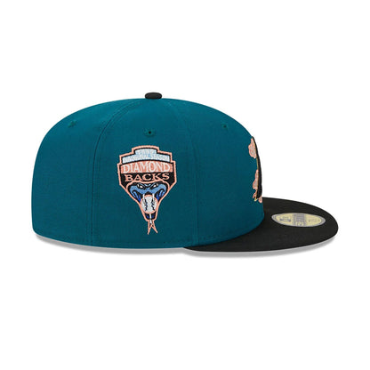 This is a Arizona Diamondbacks Cloud Spiral Dark Green 59FIFTY Fitted Cap 6