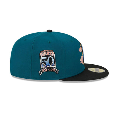 This is a San Francisco Giants Cloud Spiral Dark Green 59FIFTY Fitted Cap 6