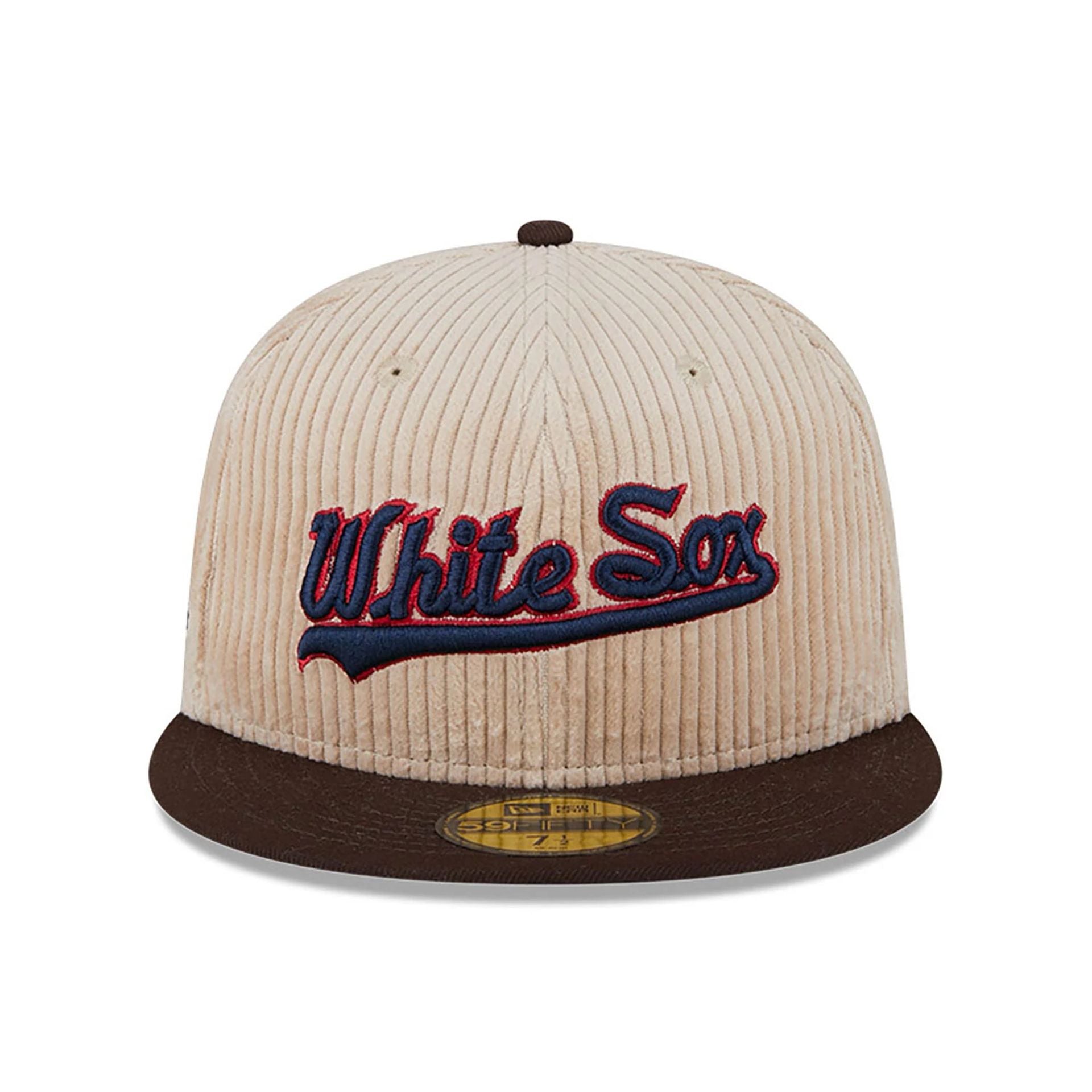 This is a Chicago White Sox Fall Cord Beige 59FIFTY Fitted Cap 3