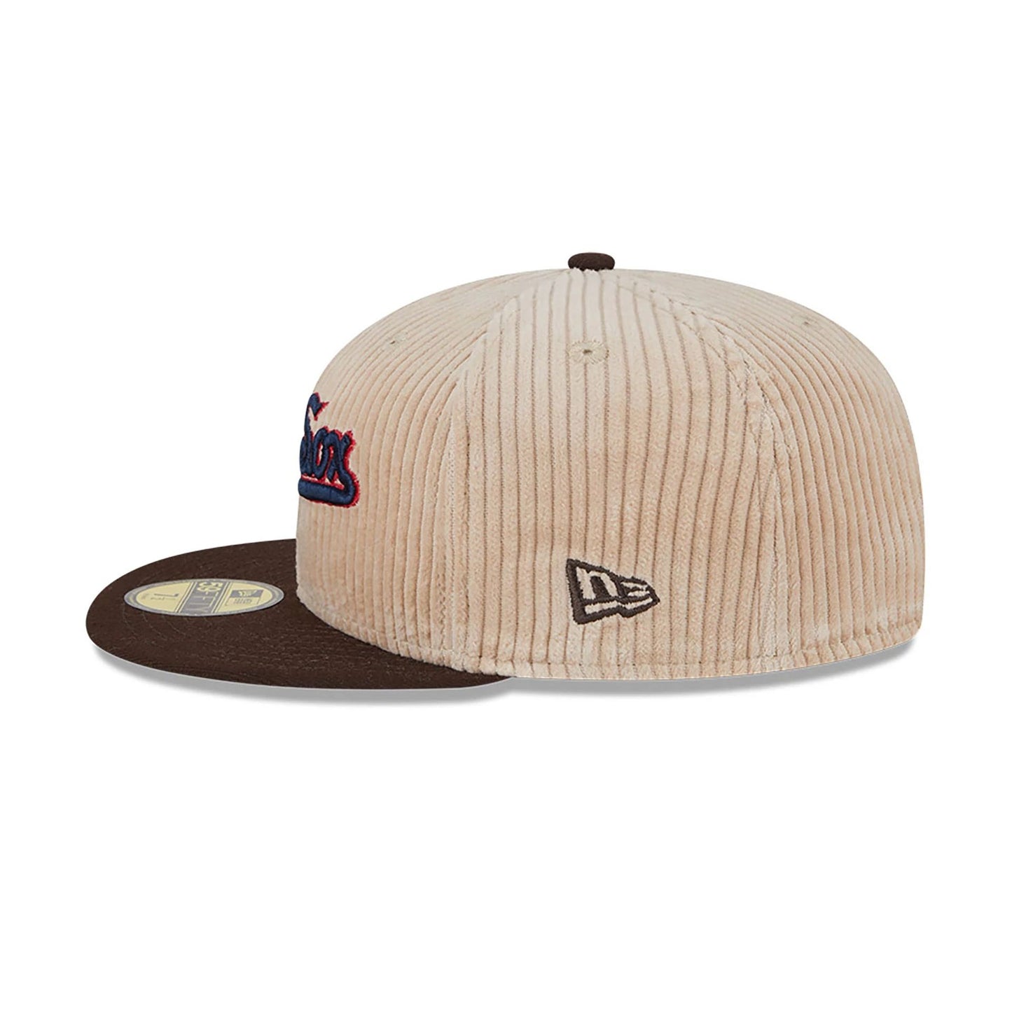 This is a Chicago White Sox Fall Cord Beige 59FIFTY Fitted Cap 5